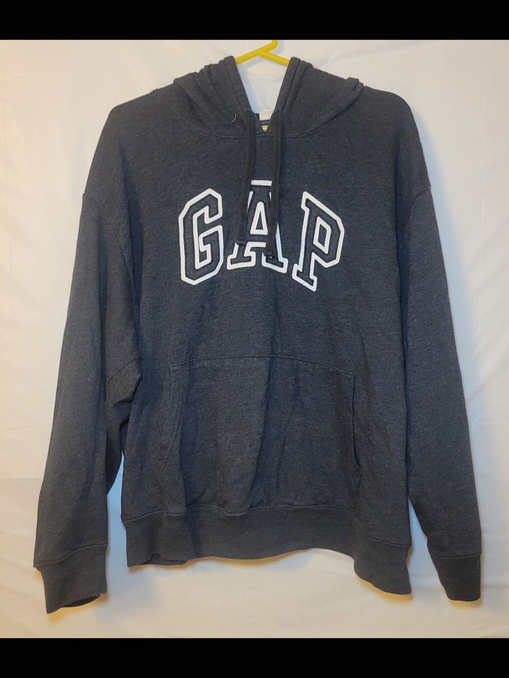 GAP Men's Charcoal Hooded Sweatshirt - Classic Logo
